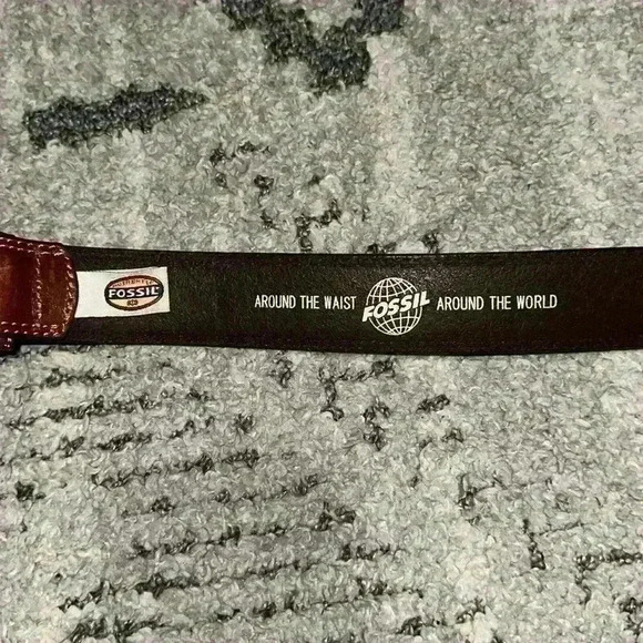 Fossil around the waist around the world full grain cowhide leather belt 40 - Picture 5 of 5